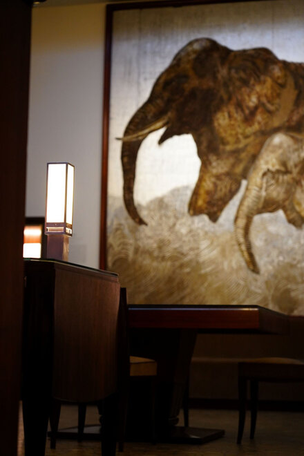 Lampe Irana, version aluminium, musée des Colonnies - Paris